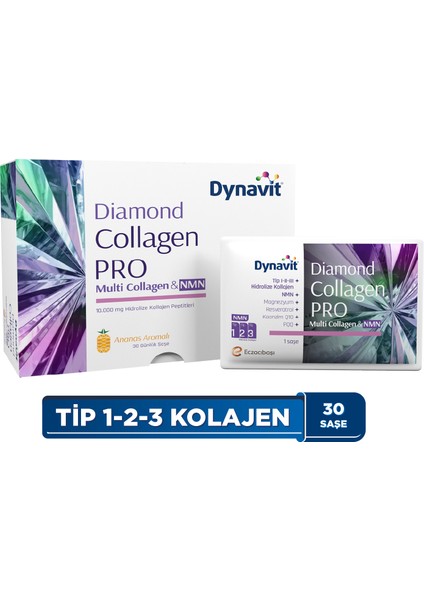Multi Collagen&NMN 30 Saşe - Hidrolize Peptit Tip 1-2-3 Kolajen