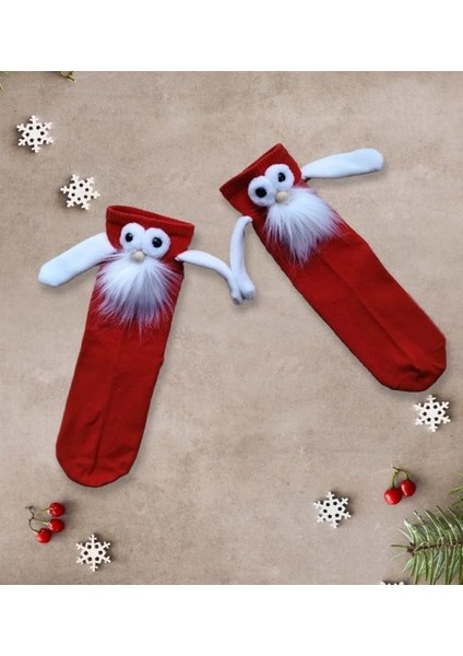 Noel Baba Yılbaşı Yeniyıl Hediyesi Mıknatıslı El Ele Tutuşan Arkadaşlık Çorabı fiyatları