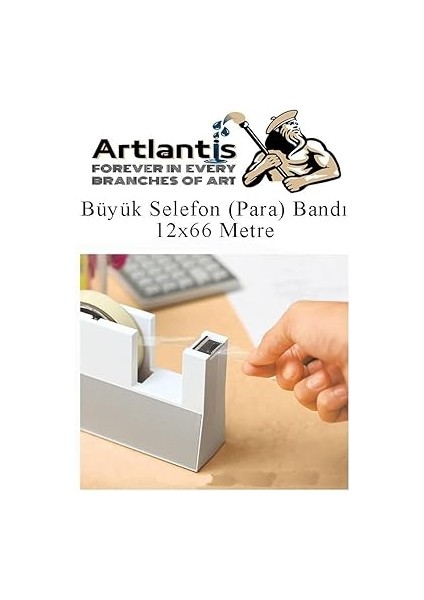12X66 Metre Selefon Bant 12 Adet Büro Bandı Büyük Bant Makinelerine Uyumlu Kırtasiye Şeffaf Para Bandı fırsatları