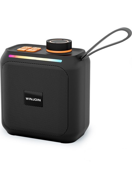 2025 Yeni Açık Hava Taşınabilir Kablosuz Bluetooth Hoparlör, USB Mini Düğmeli Subwoofer, Raf Tipi Hoparlör (Yurt Dışından)