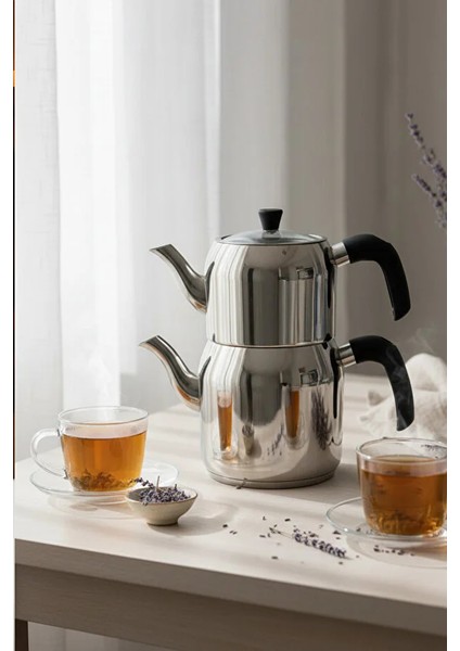 Hanzade Aile Boy Çelik Çaydanlık fırsatları