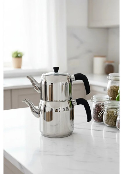 Hanzade Aile Boy Çelik Çaydanlık indirimleri