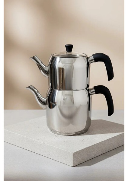 Hanzade Aile Boy Çelik Çaydanlık