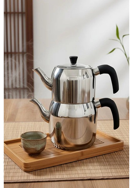 Hanzade Aile Boy Çelik Çaydanlık