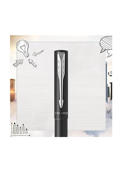 Vector Xl Mat Dolma Kalem, Mat Siyah, M Uç indirimleri