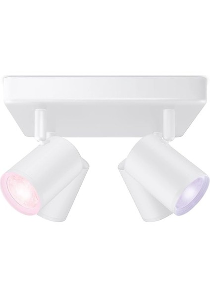 Imageo 4'lü Spot Ayarlanabilir Beyaz ve Renkli, Kısılabilir, 16 Milyon Renk, Wi-Fi Üzerinden Uygulama/ses ile Akıllı Kontrol, Beyaz modelleri