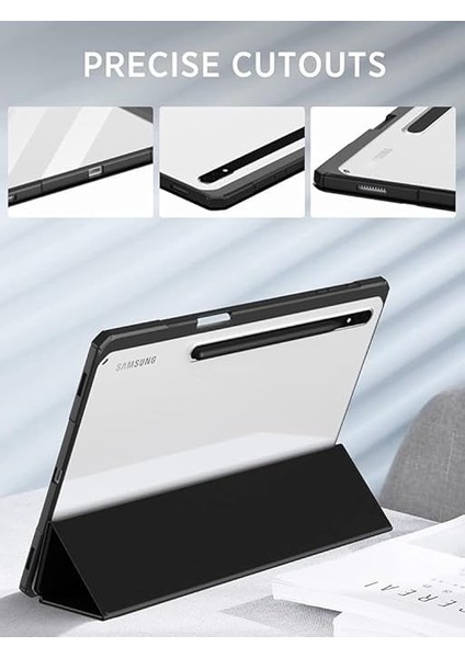 Galaxy Tab S9 Fe / S9 11INÇ ile Uyumlu Kılıf Grafiti Şeffaf Kalem Bölmeli X710 X716 X718 X510 X516 Siyah fiyatları