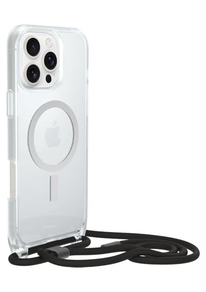 16 Pro Max Uyumlu Magsafe'li React Kolye Kılıfı, Ayarlanabilir ve Çıkarılabilir Cep Telefonu Zincirine Sahip Ultra Ince, Koruyucu Kılıf, Şeffaf fiyatları