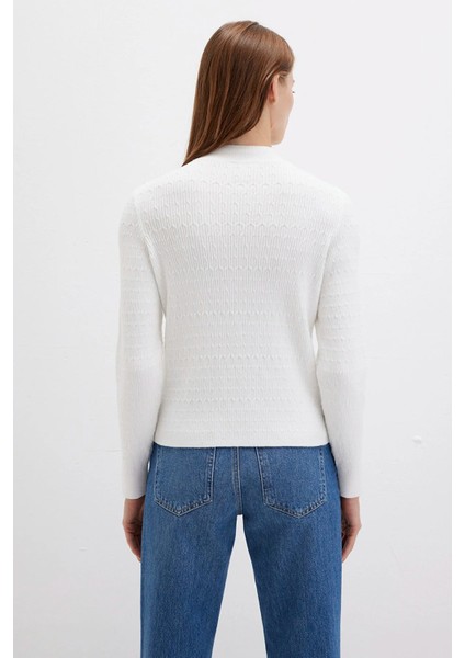 Kadın Omuz Detaylı Ekru Kazak 1710798-70057 fırsatları