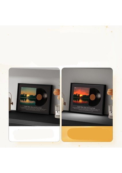 Vinil Plak Efektli, Nostaljik Hisli, Gün Batımı Atmosferine Sahip, Açık Hava Masaüstü Yaratıcı Mini Hoparlör Bluetooth Hoparlör (Yurt Dışından) fiyatları