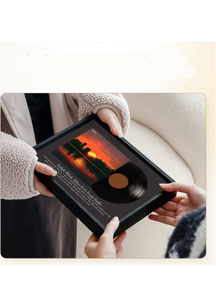 Vinil Plak Efektli, Nostaljik Hisli, Gün Batımı Atmosferine Sahip, Açık Hava Masaüstü Yaratıcı Mini Hoparlör Bluetooth Hoparlör (Yurt Dışından) modelleri