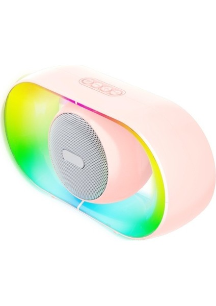 Kablosuz Kart Yuvasına Sahip Masaüstü Bluetooth Hoparlör, Dış Mekan Mini Renkli Rgb Işıklı Subwoofer Hoparlör (Yurt Dışından)