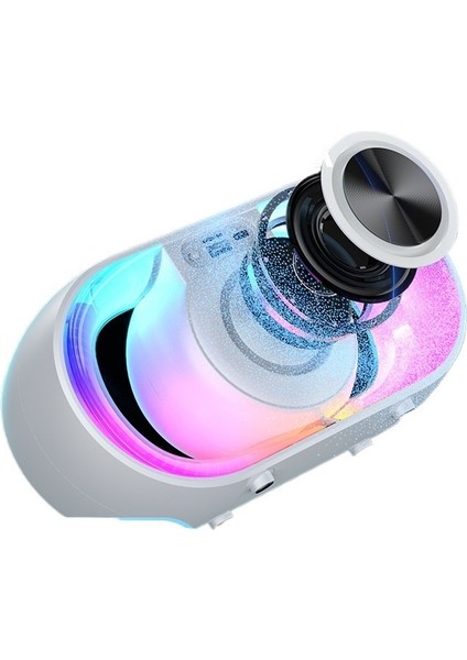 Kablosuz Kart Yuvasına Sahip Masaüstü Bluetooth Hoparlör, Dış Mekan Mini Renkli Rgb Işıklı Subwoofer Hoparlör (Yurt Dışından) modelleri