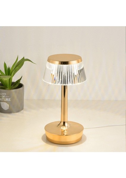 Masa Lambası Dimmerli Dekoratif Rio Dokunmatik Sunum Lambası 3 Renk Işık Modu