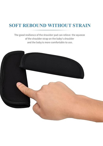 Adet Araç Kemer Pedi, Çocuklar Için Kemer Koruması, Araba Emniyet Kemeri, Omuz Yastığı, Bebek Arabası, Bebek Için Koruyucu - Siyah fırsatları