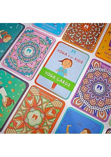 Çocuklar Için Yoga Pozları Kart Seti, Renkli, 10X7CM fırsatları