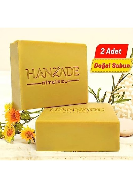 Hanzade Bitkisel Doğal El Yapımı Hatay Kükürtlü Sabun Kükürt Sabunu 2 Adet fiyatları