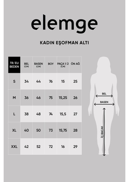Pamuklu Kadın Eşofman Altı Yüksek Bel Indigo Flare Fit Geniş Paça Ipli Cepli Esnek Yumuşak Likralı
