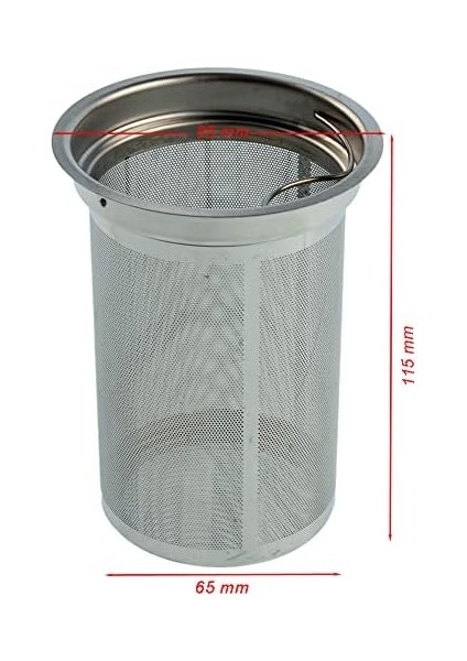 Çay Makinesi Metal Demlik Süzgeci 6.5 x 11.5 cm modelleri