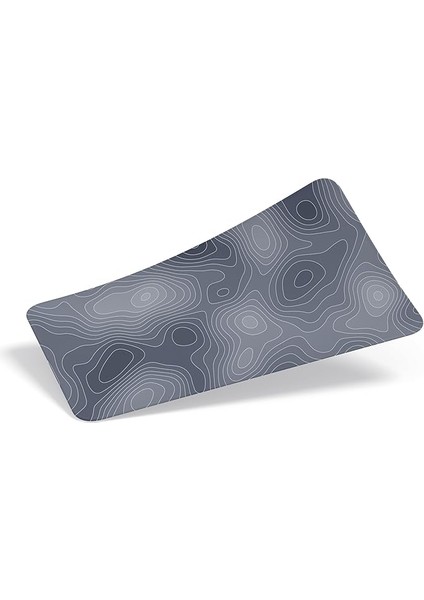90X40 cm Xxl Gaming Mouse Pad [high Density Hybrid Kumaş] [kaymaz Taban] [yüksek Çözünürlüklü Baskı] Fare Altlığı Oyuncu Mousepad (Gri Izohips)