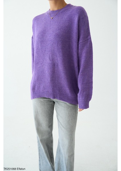 Kadın Bisiklet Yaka Basıc Kazak fiyatları