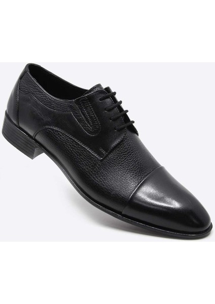 Hakiki Deri Siyah Enjeksyion Taban Klasik Erkek Ayakkabı 9801 100