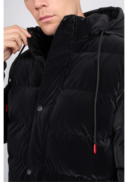 Çetinkaya Mentality 7886 Şişme Mont Kapşonlu Regular Siyah modelleri