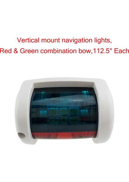 Deniz Botu Yeşil Sancak + Kırmızı Port Yan LED Navigasyon Işık-Beyaz (Yurt Dışından) indirimleri