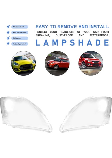 Araba Far Lens Suzuki Swift Için Şeffaf Far Kabuğu Kapak 2005 2006 2007 2008 2009 2010 2011-2016 (Yurt Dışından) fiyatları