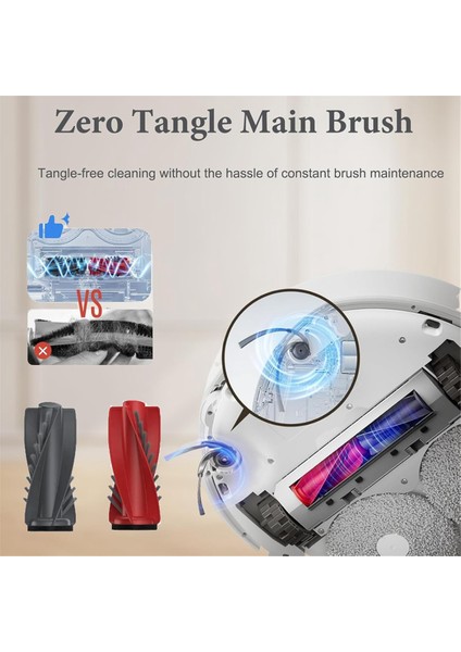 Qrevo CURVE/P20 Pro Robot Süpürge Yedek Parçaları Ana Yan Fırçalar Toz Torbaları Mendiller Filtreler (Yurt Dışından) fiyatları