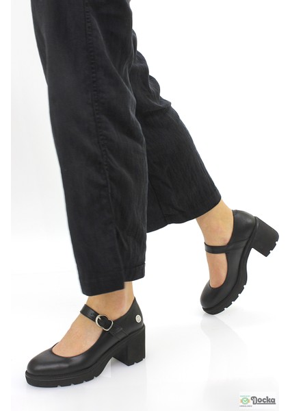 Kadın Kalın Platform Topuklu Hakiki Deri Mevsimlik Klasık Rugan Ayakkabı M26/KA155 modelleri