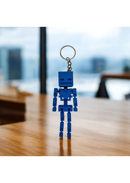 3D Minecraft Eklemli Iskelet Anahtarlık