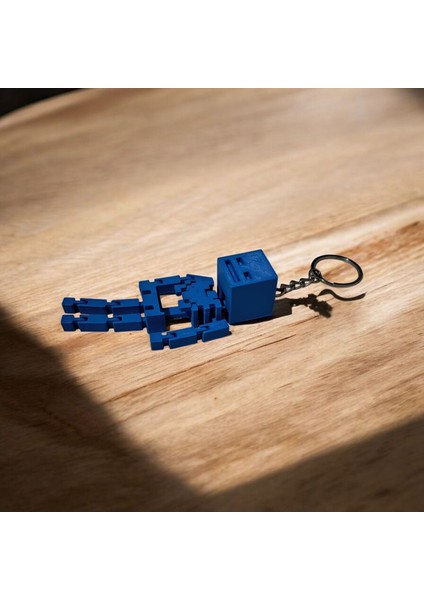 3D Minecraft Eklemli Iskelet Anahtarlık modelleri