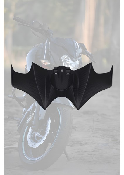 Premium Kalite Bajaj Pulsar NS200 Yarasa Kanadı Tasarımlı Winglet Seti – Mat Siyah Aksesuar
