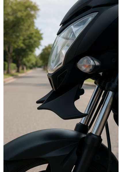 Premium Kalite Bajaj Pulsar NS200 Yarasa Kanadı Tasarımlı Winglet Seti – Mat Siyah Aksesuar fırsatları