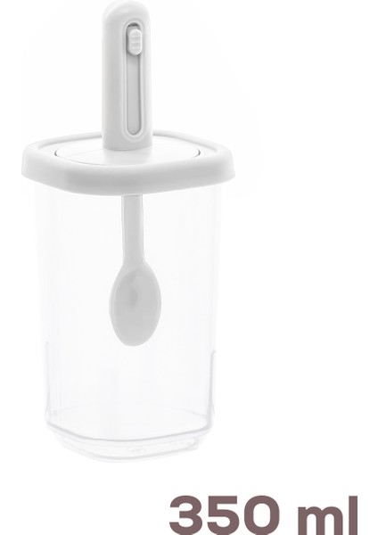 4365 7li Kaydırmalı Kaşıklı Sızdırmaz Kapaklı Etiketli Baharatlık Seti - Saklama Kabı modelleri