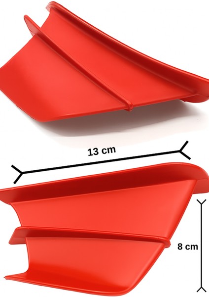 - Kırmızı - Winglet Motor Kanatçıkları - Aerodinamik Performans ve Şık Tasarım
