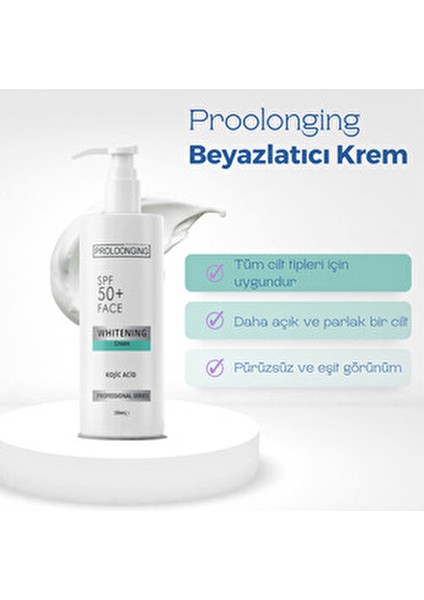 Beyazlatıcı Yüz Kremi SPF 50+ Ton Eşitleyici 150 ml Tüm Cilt Tipleri İçin indirimleri