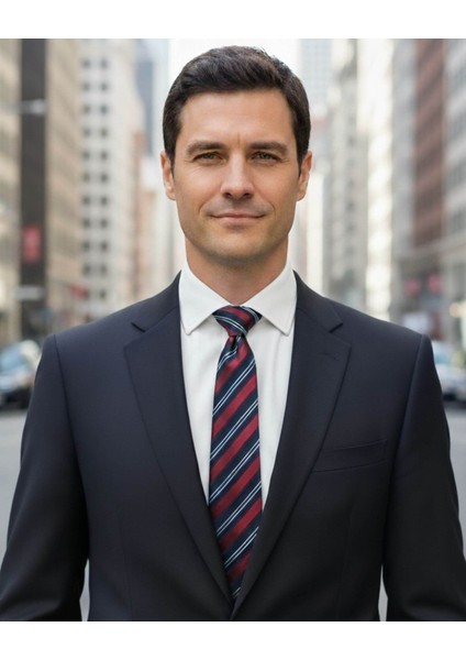 Bordo Lacivert Çizgili 8 Cm Genişliğinde Klasik Kravat modelleri