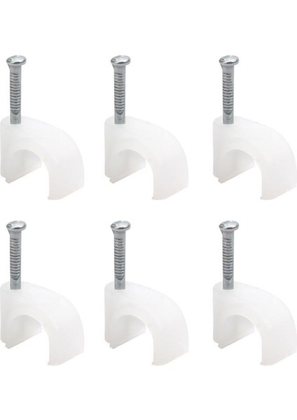 Kroşe 1 Numara Çelik Çivili 4 mm (Kordon Kabloları Için) 100\'LÜ Poşet Powermaster