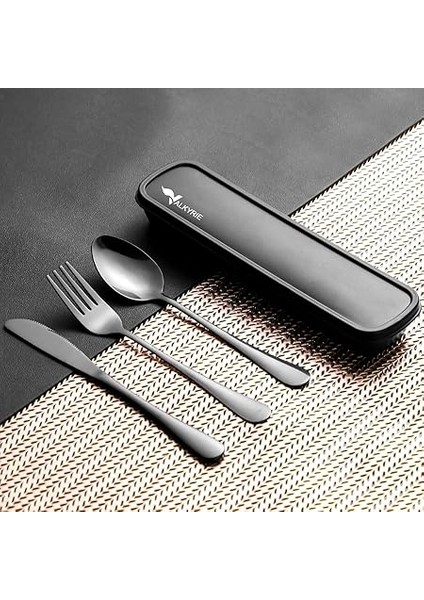 Kutulu Yolculuk Çatal Bıçak Kaşık Seti Ofis Restaurant Okul Kamp 1. Sınıf Paslanmaz Çelik C3403 fiyatları