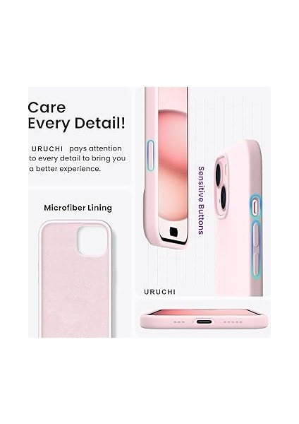 iPhone 15 Silikon Kılıf - Mag-Safe Uyumlu, Yumuşak Dokulu, Darbe Emici, Mikro Fiber Kaplama, Premium Koruma, Parmak Izi Tutmaz, Şık ve Hafif Tasarım - Soft Pembe indirimleri