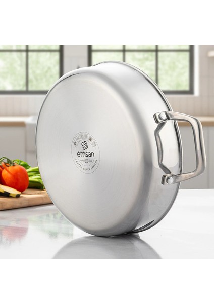 Pro Tri Ply Karnıyarık Tencere Çelik 28 cm