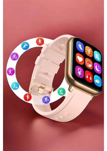 Akıllı Saat Sesli Görüşme Bildirim Görme Uyku ve Sağlık Takibi