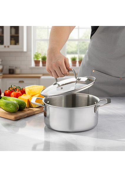 Pro Tri Ply Derin Tencere Çelik 20 cm modelleri