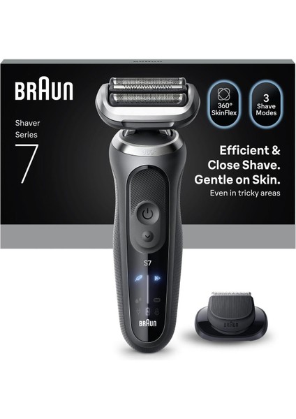 Braun Series 7 Elektrikli Tıraş Makinesi, Islak ve Kuru, Hassas Düzeltici Başlık, 72-G1200S fiyatları