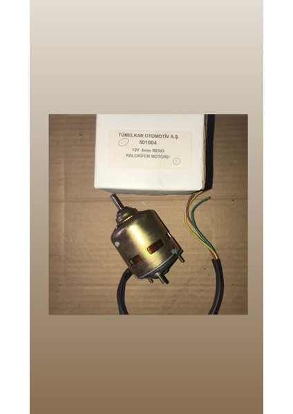 Ünivar Renault 12 12V 6mm Kalorifer Motoru Pervanesiz Kablolu
