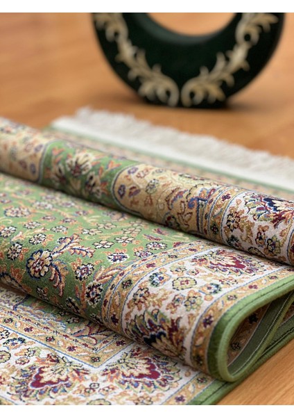 Desenli İpek Yeşil Seccade 60 x 120 cm modelleri