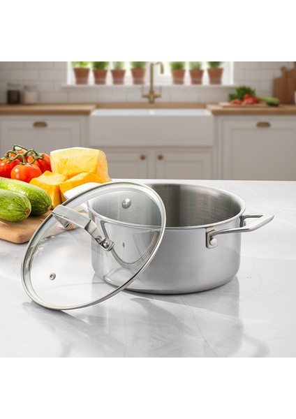 Pro Tri Ply Derin Tencere Çelik 24 cm fırsatları