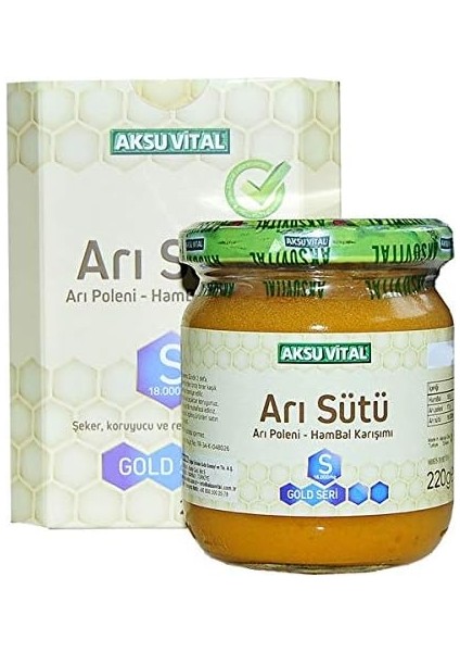 Aksu Vital Arı Sütü Bal Polen (S) 18.000 Mg Yetişkin fiyatları